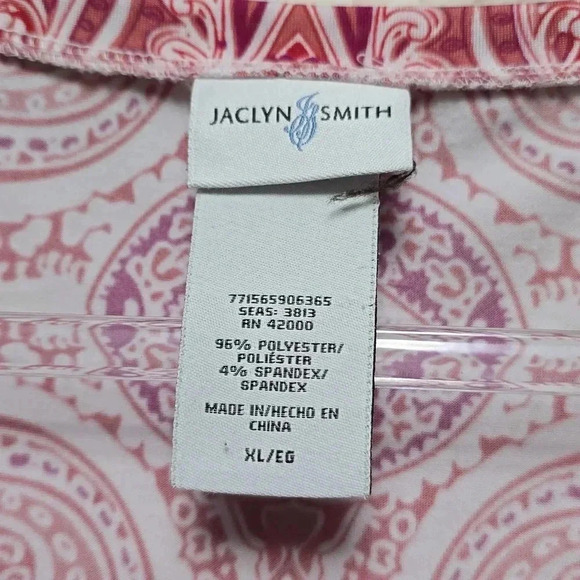 Jaclyn Smith | Top | Red and White Sequin | Size XL - Picture 3 of 5